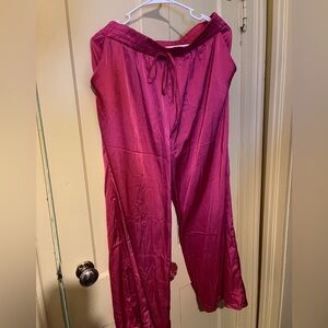Forever 21 hot pink satin pj pants